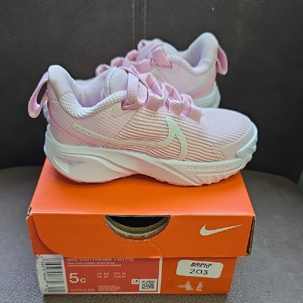 Nike Kids Light Pink Sneakers